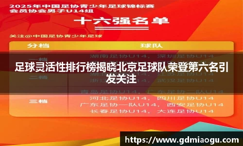 足球灵活性排行榜揭晓北京足球队荣登第六名引发关注